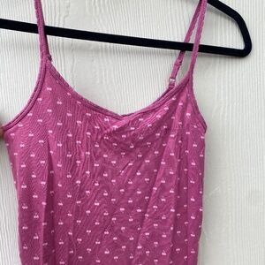 Victoria’s Secret Pink Pretty Perfect Cotton Pointelle tank top size small